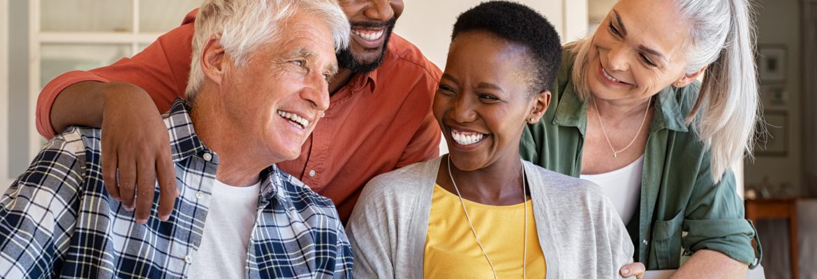 laughing senior friends with happy women l8basqr.jpg
